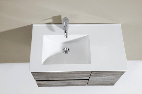 Aquamoon Delia 32" Pino/Perla Modern Bathroom Vanity