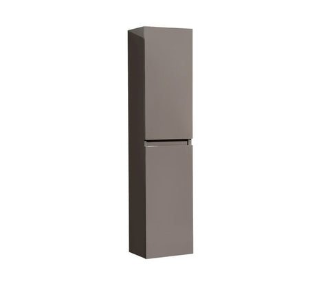 Aquamoon Vigo Grey Brown Bathroom Linen Cabinet